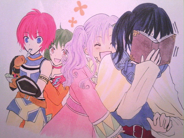 うしろからギュッ。