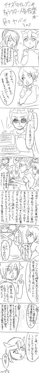 イナズマイレブンのキャラクター人気投票が色々ヤバイその３
