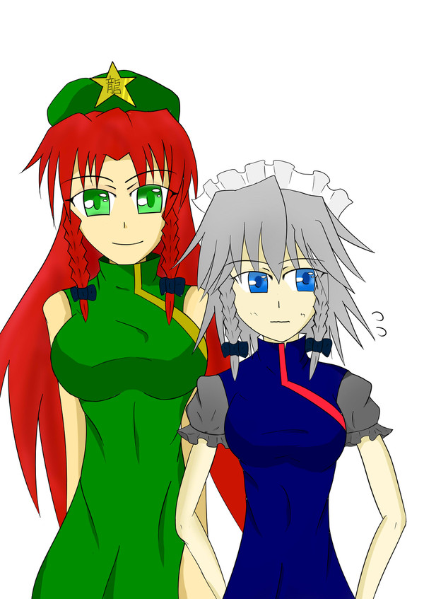 美鈴と咲夜はチャイナ服で働いてもいいとおもうよ