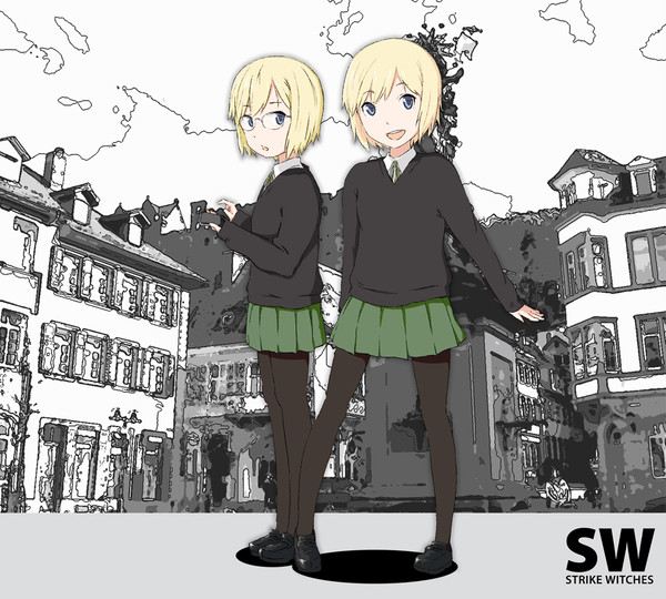 現代っぽい天使姉妹