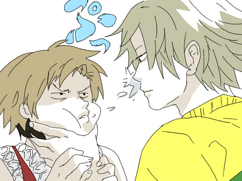 【ﾄﾚｽ】蔵虎、ﾀﾞﾋﾞｻｴでキス唾【腐向け】
