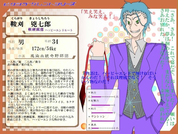 【ぴく戯】鞍刈兇七郎(12/2:BM返信)【キャラクター】