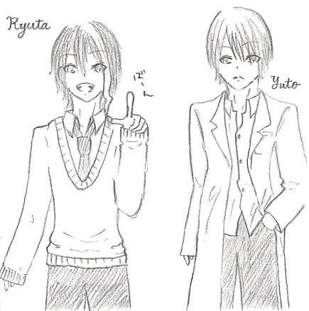 【学パロ】ペーパー挿絵