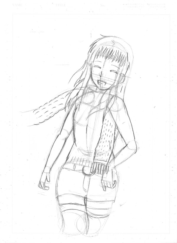 「宙のまにまに」姫ちゃん（線画）