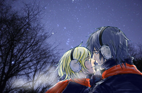 カズイとリン　星空観測