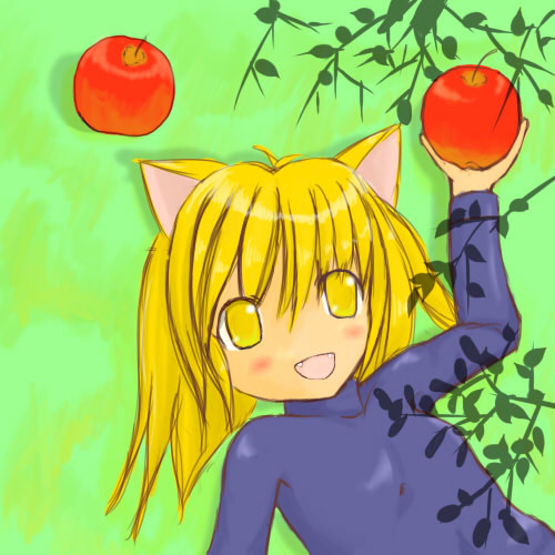 SAI練習　りんごとミミ