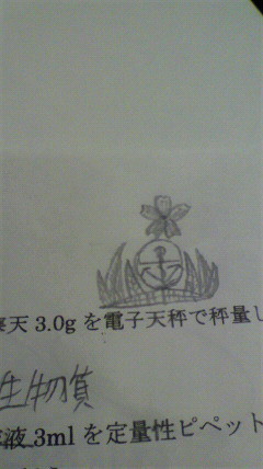 プリントの落書き