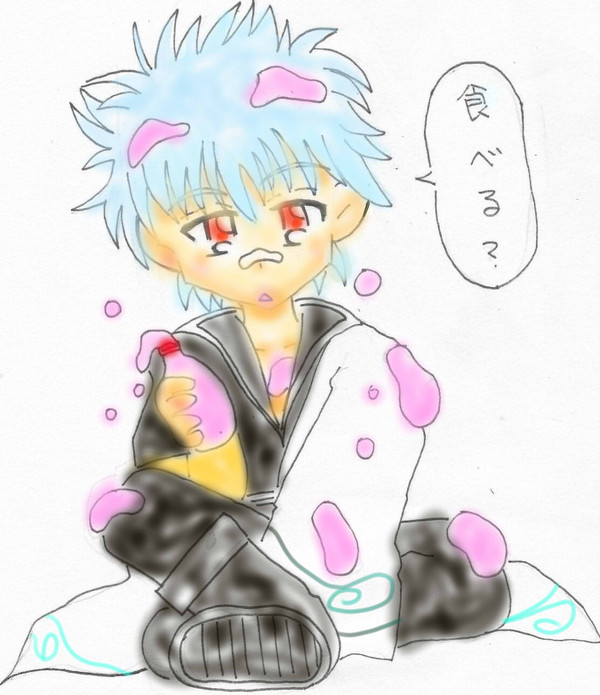 ペンタブで銀さん描いてみました