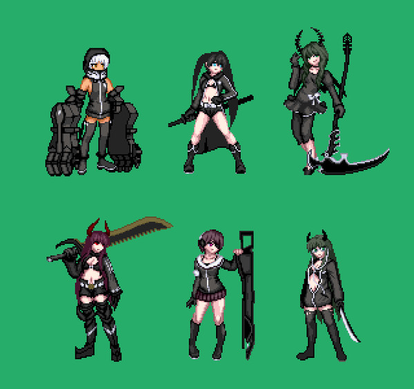 【ドット絵】BLACK★ROCK SHOOTER