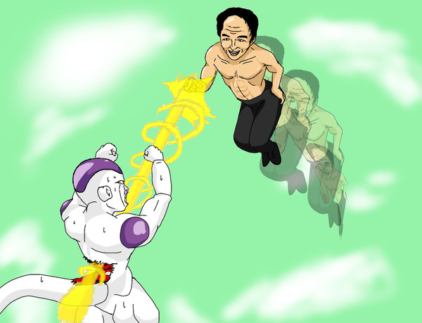 妄想バトル　エガちゃんVSフリーザ