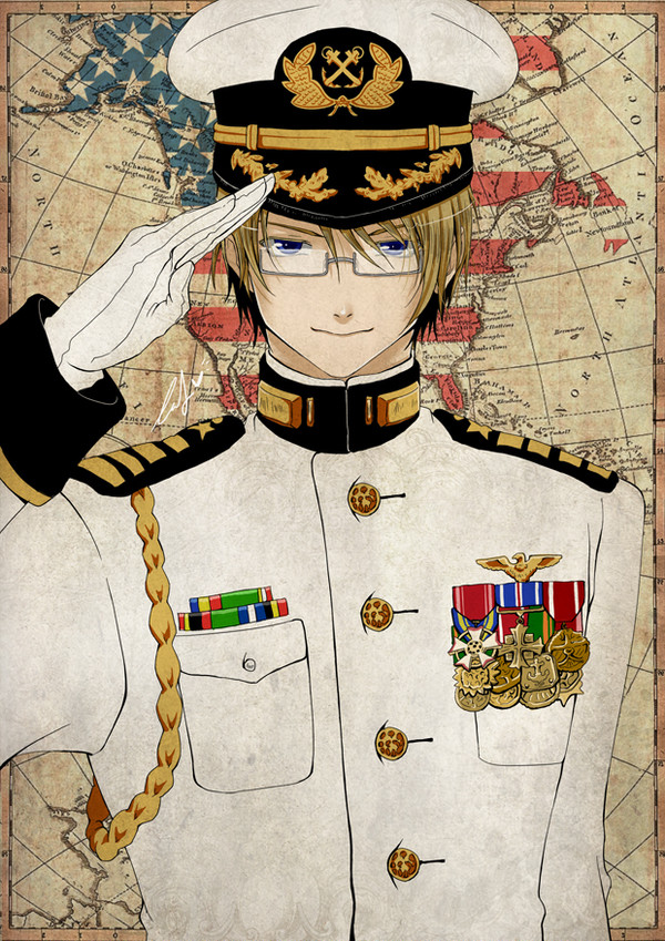 【ヘタリア】Navy Cap'n America!