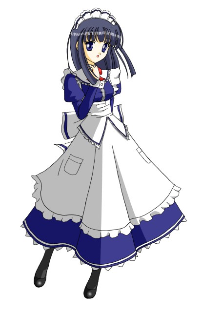 黒髪メイドさん