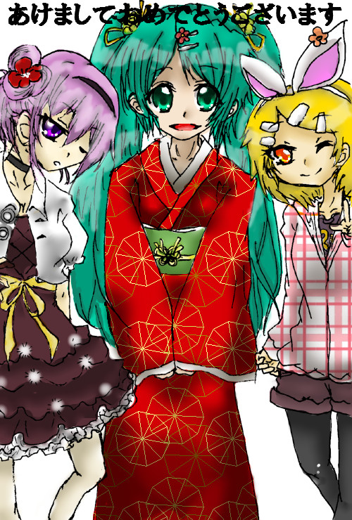年賀状用イラストa