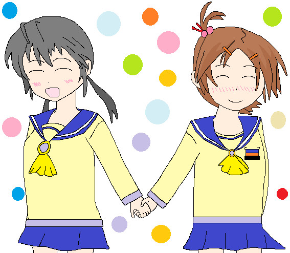 離れても、ずっと一緒だよ。【繭誕生日フライングおめでとう絵】