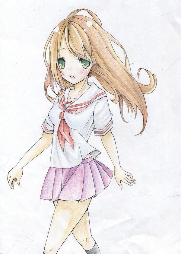 友達に描いた