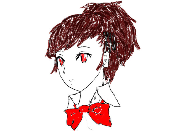 ハム子(IllustStudio Mini)2 塗り途中