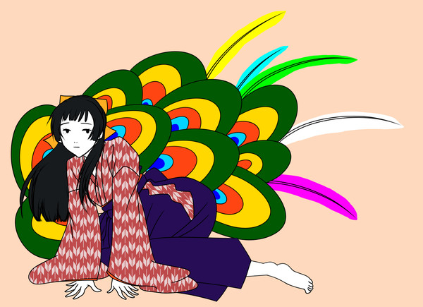 袴と孔雀色