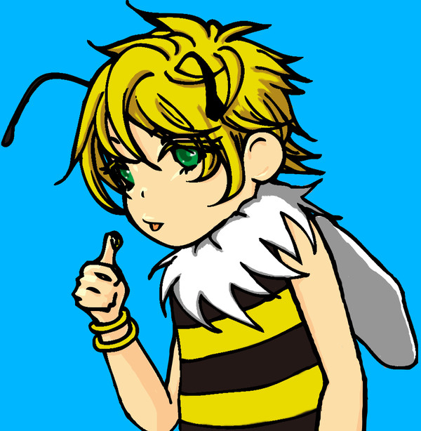 ミツバチ（男の子）描き直し