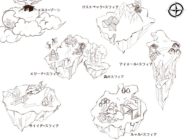 浮遊大陸地図