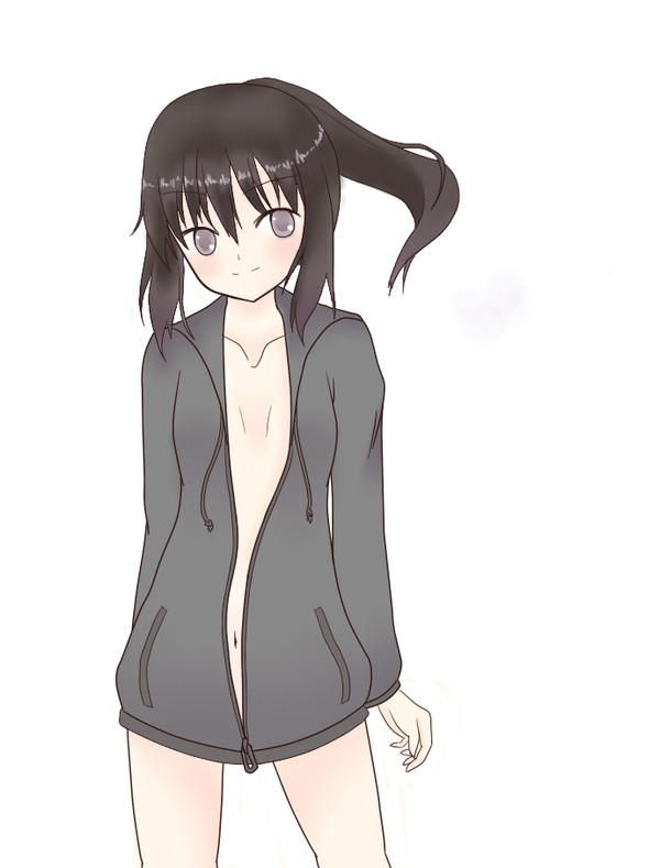 裸パーカー描こうず！