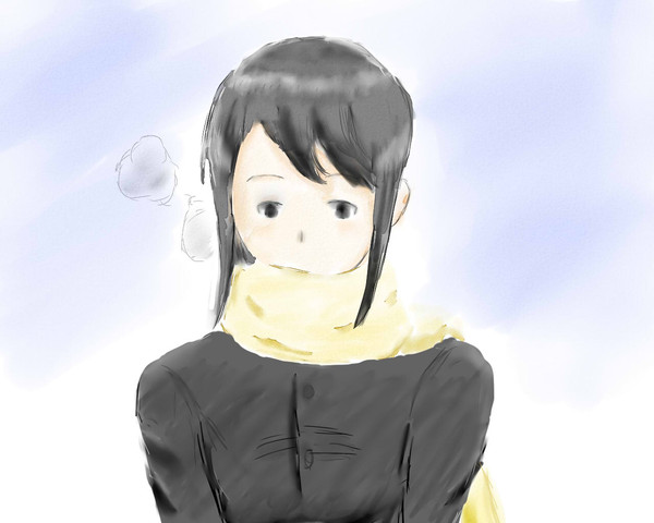 まだかなー・・・あー寒い・・・