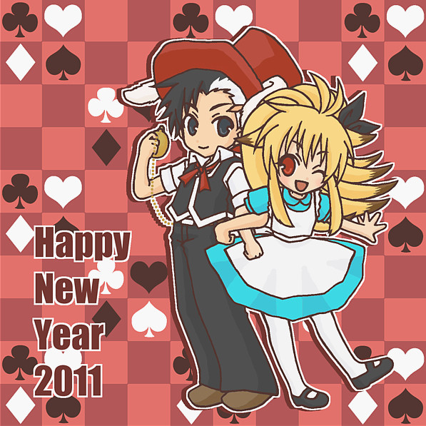 零児＆小牟で年賀状