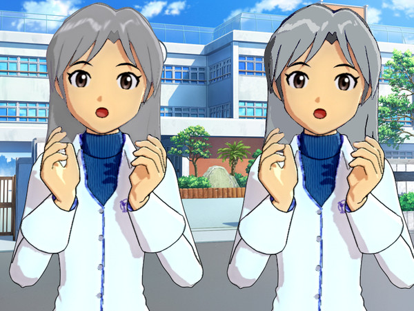 UV様とUV様のコスプレした千早