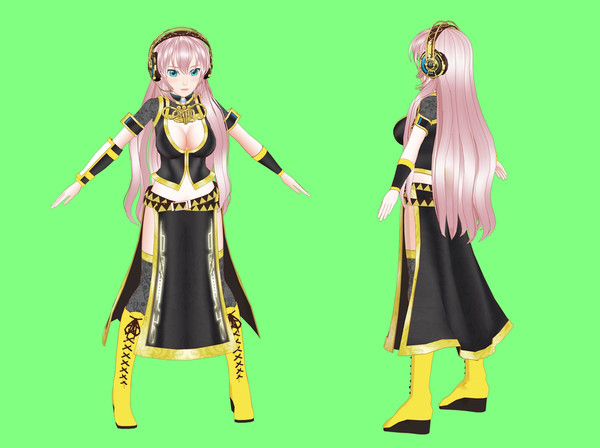 3Dで巡音ルカ製作