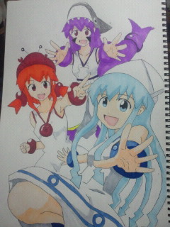 イカ娘と仲間達