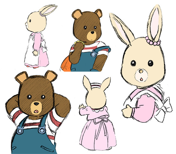 うさぎとくま