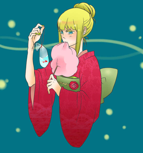 夏祭りにて