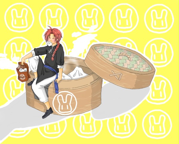 神威と大きな肉まん