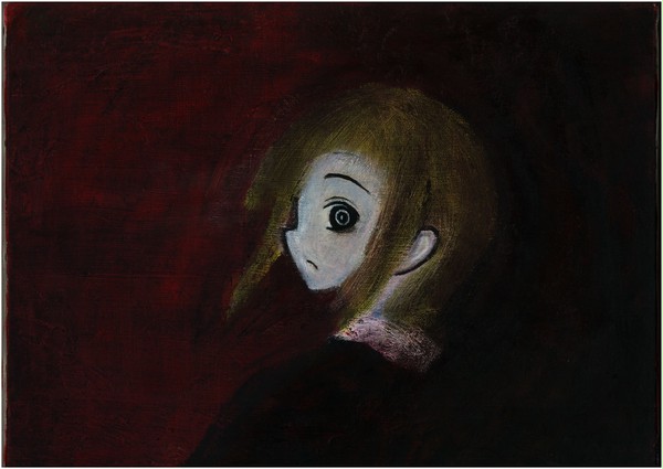 傾いた人