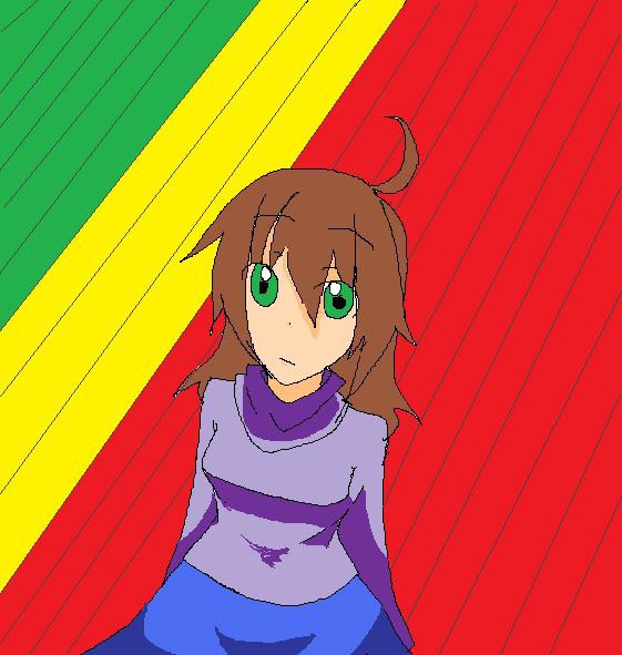 国旗のカラーで塗ってみた