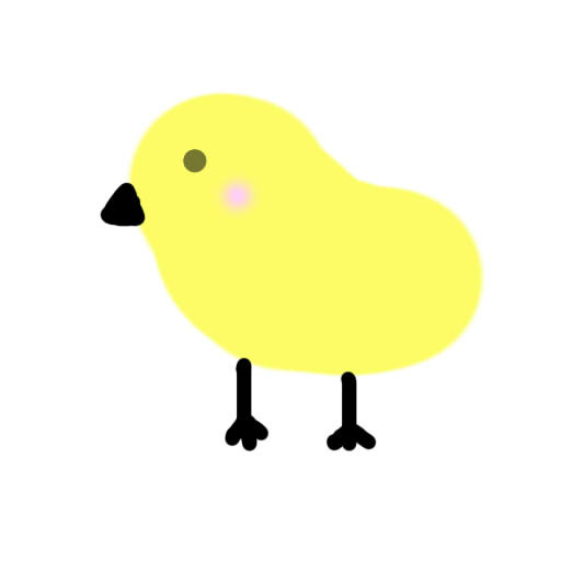 マウスで書いた鳥
