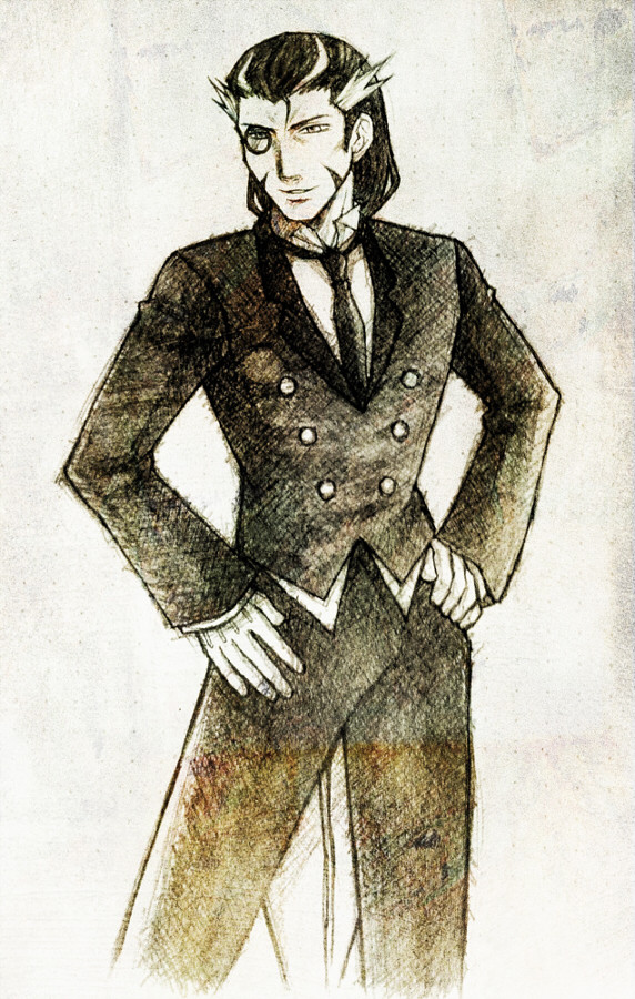 松永様に燕尾服を着てもらった