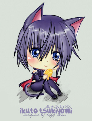 Chibi Ikuto - Black lynx