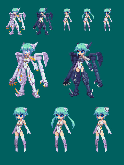 白bisさん武装と色々差分