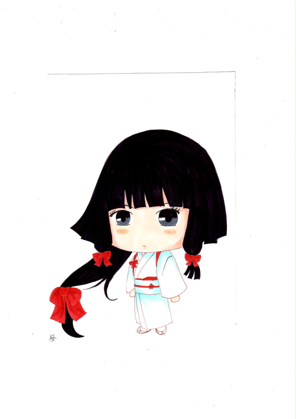 花の擬人化　　梅の花
