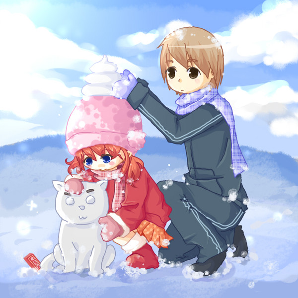 雪遊び