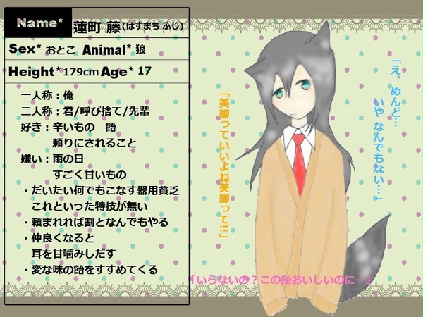 【ケモ耳学】蓮町 藤【2年生】