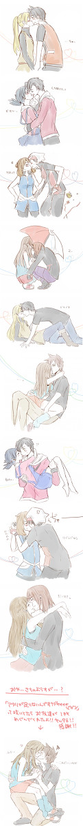 ポケスペ男女CPでキスだらけ