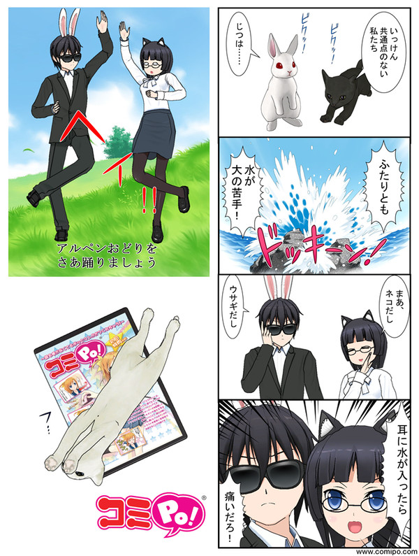 ネコさんとウサギさん
