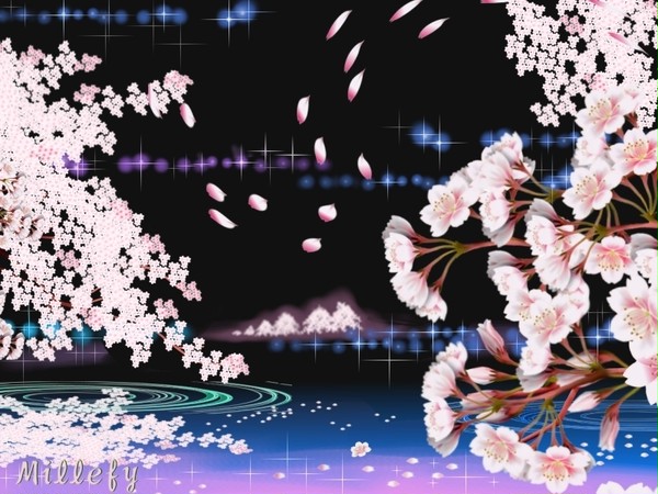 夜桜