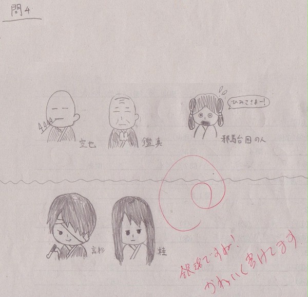 ※立派なテストの解答です