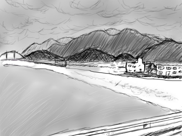 配信で書いた絵