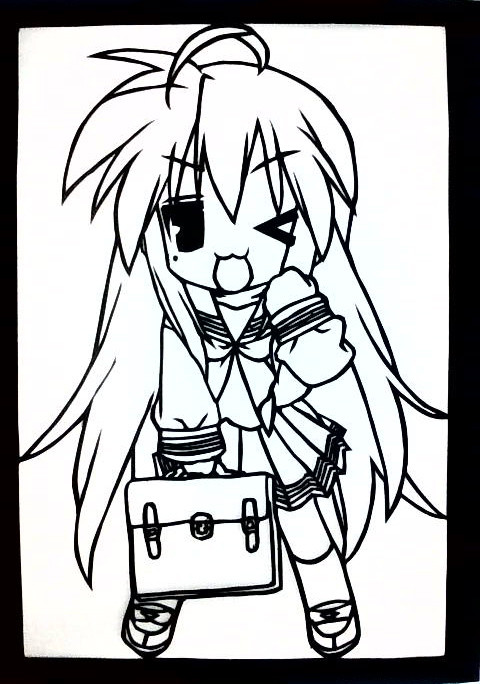 切り絵こなた