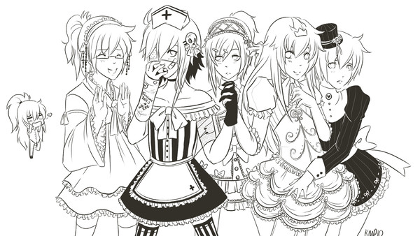 Boys in Sexy Lolita Cosplay