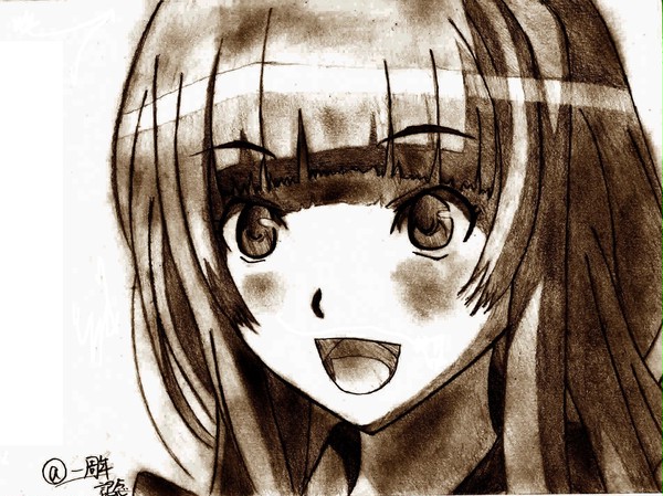 アマガミSS最終回の人を描いてみました