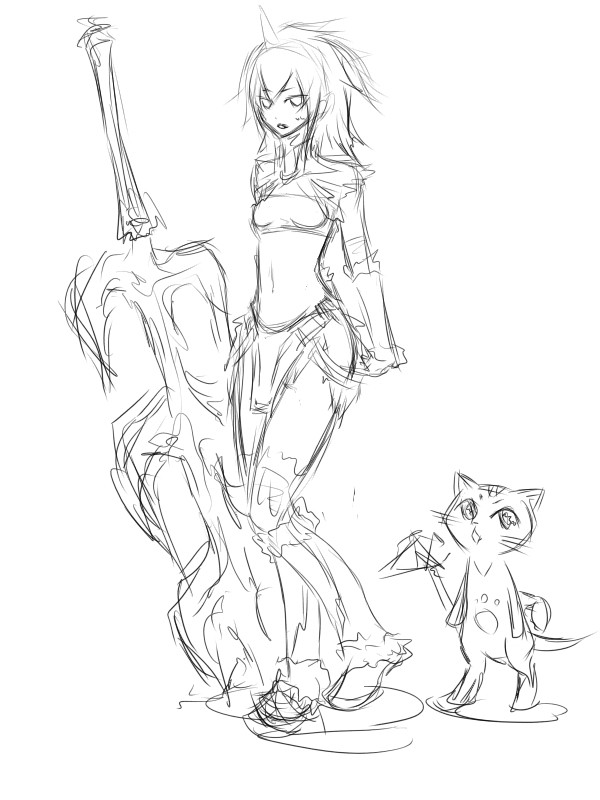 キリンさんらくがき